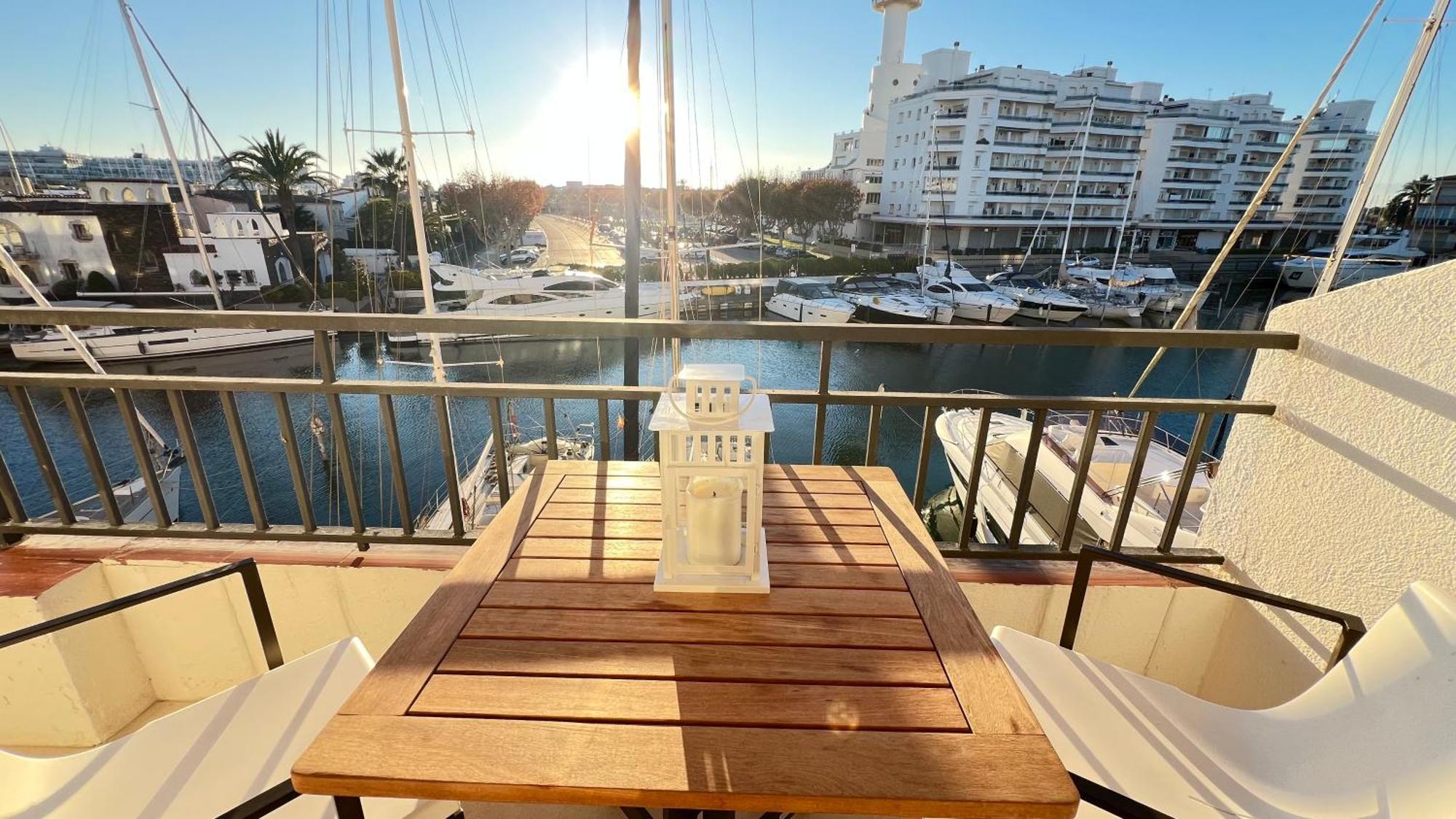Estudio Frente Al Canal Con Terraza Empuriabrava Exterior foto