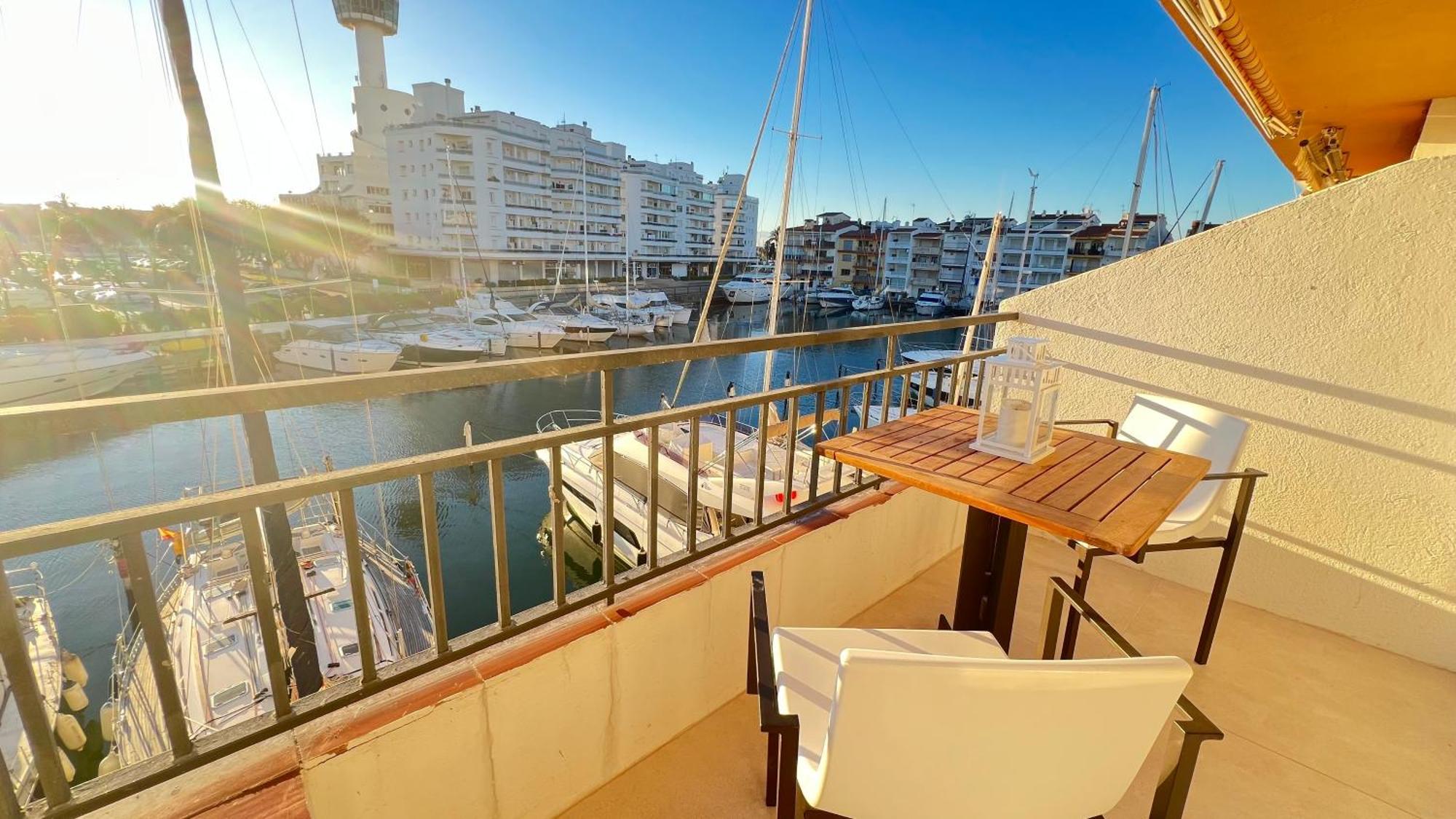 Estudio Frente Al Canal Con Terraza Empuriabrava Exterior foto