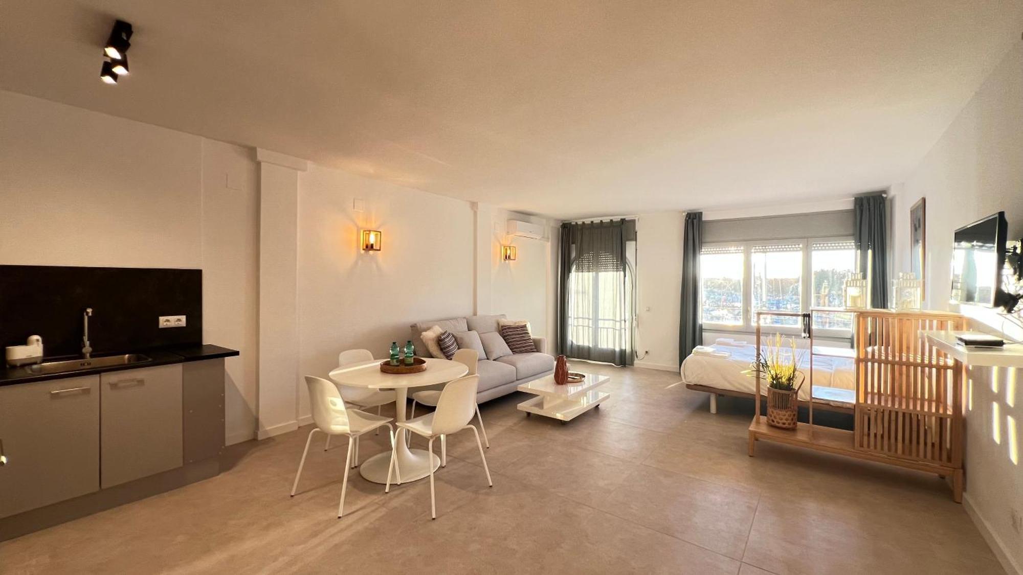 Estudio Frente Al Canal Con Terraza Empuriabrava Exterior foto